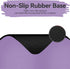 Small Rectangular Mouse Pad, Portable Waterproof Mini Mouse Pad with Non-Slip Glue Base, Purple 5X6 inches
