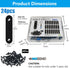 QSJ 24 Pcs Black Straight Bracket Mending Plate, 56mm / 2.2" with Screws and Screwdriver