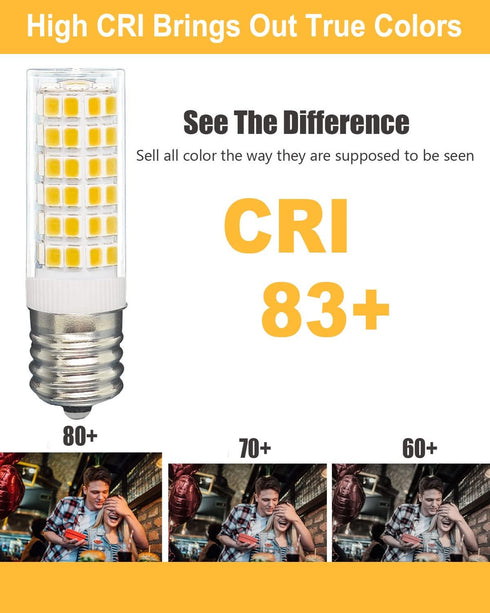 Updated KEI D28K KEL2812, KEI D28A KEL2811, KEI D28M KEL2815, KEL 2816X 4W LED Refrigerator Light Bulb Replacement