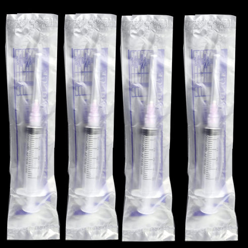 100 Pack 5ml Sterile Plastic Syringes with 18Ga for Scientific Labs, Liquids Dispensing and Measuring Tools