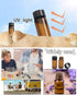 JIUWU 5ml Liquid Sample Glass Bottles Vials Screwcap Brown Lab Collection Container, Pack of 10