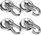 FINDMAG 100LBS Strong Magnetic Hooks, Neodymium Magnet Hooks for Hanging, Heavy Duty, 4 Pack