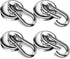 FINDMAG 100LBS Strong Magnetic Hooks, Neodymium Magnet Hooks for Hanging, Heavy Duty, 4 Pack
