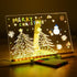 LED Note Board with Colors, 7.9 * 7.9in Glowing Acrylic Dry Erase Board - Light Up Memo Message Board