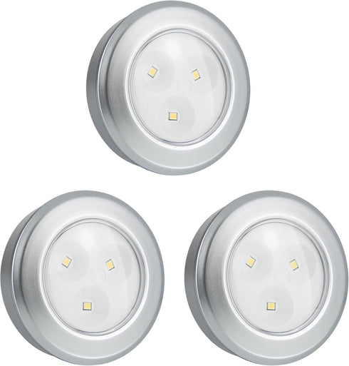 Wireless LED Puck Lights, Touch Activated Tap Ligh, Battery Operated Stick On