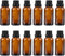 Uonlytech 12Pcs Terrarium Glass Containers, 10ml Essential Oil Bottles with Orifice Reducer for Lab Chemicals