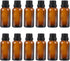 Uonlytech 12Pcs Terrarium Glass Containers, 10ml Essential Oil Bottles with Orifice Reducer for Lab Chemicals