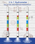 Hydrometer Test Kit, Triple Scale Alcohol Tester for Wine, Beer, Kombucha & Mead, Home Brewing Kit