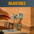 POWERTEC 2PK Toggle Clamp, 400 lbs Holding Capacity, 323 Adjustable U Bolt Latch w/Antislip Hand Grip for Woodworking Jigs & Fixtures, Smoker, Tire Carrier, Tool Box, Cabinet (20310-P2) by POWERTEC