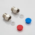 Gangang One Pair BSP 1/2“ Female to NPT 1/2" Male Thread Adapter, Pipe Fitting Reducer Connector