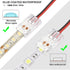 40 Pieces RGB LED Light Strip Connectors, Unwired Gapless Solderless Adapter Terminal Extension Waterproof