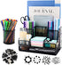 Desk Organizers Caddy with 7 Compartments + Pen Holder, Black Mesh Office Supplies Desktop Organizer