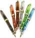 Gullor Jinhao 992 Plastic Fountain Pen, Transparent, 6 Colors, 6PCS with Golden Clip