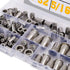 Stainless Steel Rivet Nuts Kit, #8-32, #10-24, 1/4"-20, 5/16"-18, 3/8"-16 Threaded Insert Nutserts