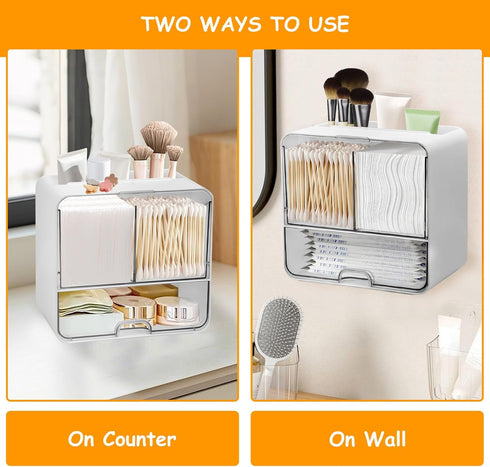 Qivine Tampon Holder for Bathroom Wall, Feminine Product Organizer Wall Mounted Tampon Dispenser, Pad Dispenser Wall