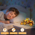 3+ Night Light for Kids, Wooden Loader with Led Night Light, Nursery Nightlight for Toddler Ages Boys and Girls, Cute