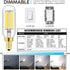 E12 Bulb Dimmable 6W 60 Bulb 4000K T6 T25 E12 Bulb 60 AC120V 600LM e12 Bulb 6Pack LEOOLS LED Equal watt Light Daylight