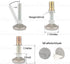 Adjustable(5/16-18 Kits-8 Sets),Heavy Furniture Levelers Swivel Feet,Angle Height Nut Inserts Duty Leveling Legs