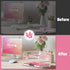Daltack 3-Tier Paper Organizer - Mesh Desk Letter Tray with Handle for A4 File Folder, Pink
