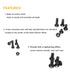 BinifiMux 220pcs M4 Flat Head Screws and Hex Nuts - Phillips Countersunk Machine Screws Assortment for DIY