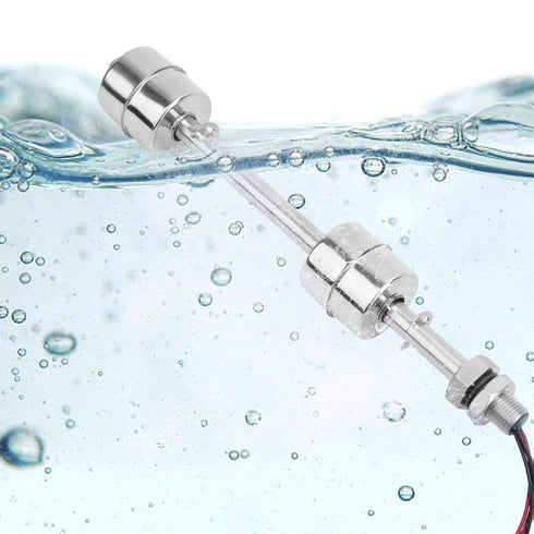 Water Level Sensor, Stainless Steel Double Ball Float Switch for Tank Pool, 150mm Sump Pump Controller