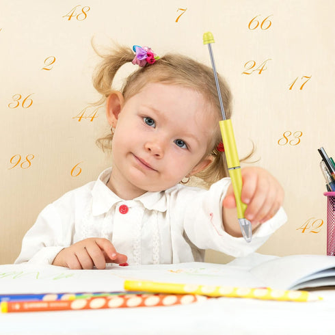 Ctosree 14 Pcs Beadable Pencil Inkless Everlasting Pencil DIY Reusable Erasable Writing Pencil