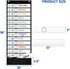 ZKOO Daily Schedule Pocket Chart, School Smart with 18 Blank Double-Sided Reusable Cards, 13+1 Pocket (Black)