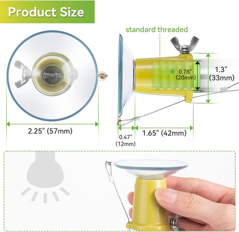 Bulb Bulb Dreyoo Light Changer for High Ceilings and Recessed Lights, Suction Cup Light Changer Compatible