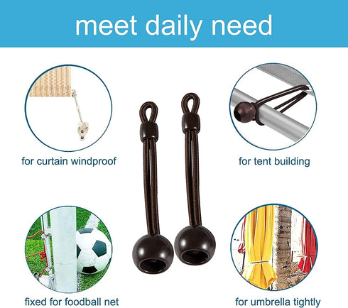 Lihopefe 5 Bungee kit Pieces, General Replacement of Outdoor Roller Shutter Door/Indoor Roller Shutter Door (Brown)