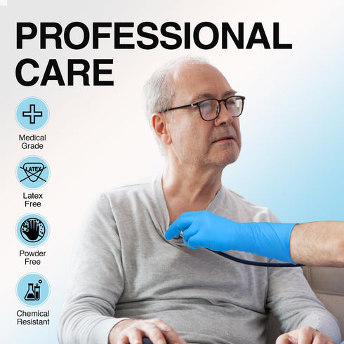 12 Inches 4 50-ct Schneider Nitrile Exam Gloves, Extended Cuff, Small, mil, Box, Gloves Disposable Latex Free, Powder