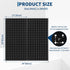 2 24"x12" 2 GarveeHome Heavy Duty Wall Mounted Metal Pegboard Panels PCS Black Steel Tool Storage Organizer for Garage
