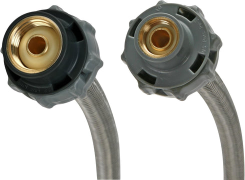 Fluidmaster B1F12CS CLICK SEAL Faucet Connector, 12-Inch Length, Braided Stainless Steel