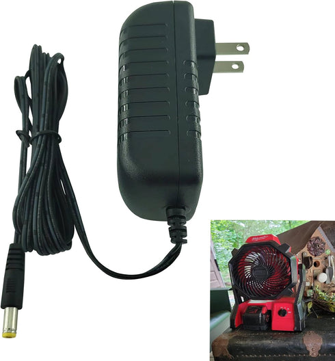 23-81-0701 Class 2 Power Adapter Replacement for Milwaukee M18 Jobsite Fan Power Supply