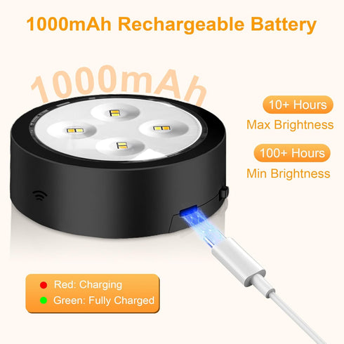 6 Pack maylit Rechargeable Picture Lights, Battery Operated Sconces for Wall, Art Lighting for Paintings Wireless