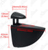 Alise 2 Pcs Adjustable Brackets for Board/Glass Floating Shelf, Wall Mount Support Holder Accessories (Black Finish)