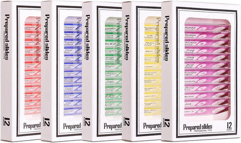 Prepared Plastic Microscope Slides with Specimens for Kids, 60PCS Animal/Plant/Insect/Blood Biology Slides