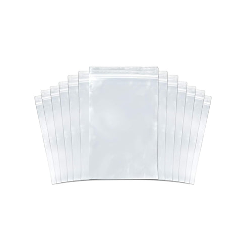 SNL Quality Zipper Lock Reclosable Clear Disposable Plastic Bags, Strong | 4" X 6" - 100 Bags