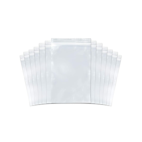 SNL Quality Zipper Lock Reclosable Clear Disposable Plastic Bags, Strong | 4" X 6" - 100 Bags
