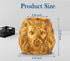 Lion Pencil Holder - Golden Desk Organizer for Office Supplies