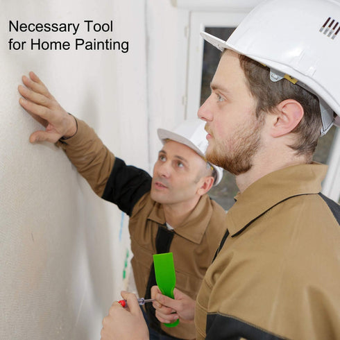 3Pcs Green Putty Scraper, 2" Plastic Flexible Putty Knives for Taping Drywall and Wall Painting Supplies
