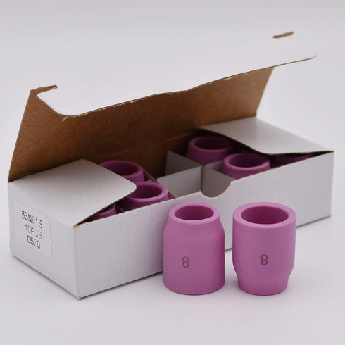 10PK TIG Gas Lens Alumina Nozzle Ceramic Cup 53N61S for SR WP-9/20 & SR WP-17/18/26 Welding Torch