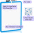 Mr. Pen Dry Erase Board - 14” x 11” Small White Board with Black Marker and Blue Frame for Kids
