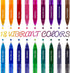 ParKoo 18 Colors Retractable Erasable Gel Pens, Fine Point 0.7mm, Comfort Grip for Journaling, Drawing, Writing