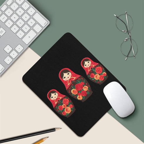Generic Russian Nesting Dolls Funny Gaming Mousepad Rubber Base Computer Desk Mat for Laptop Office
