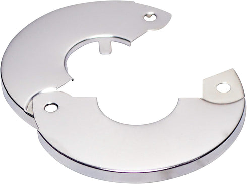 Floor and Ceiling Plate Cover Split Flange Replacement Kit, Fits 3/4 Inch IPS Galvanized or 1 Inch Copper Pipe, Chrome