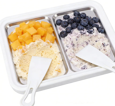 Kelawoly Ice Cream Roll Tray, Rolled Ice Cream Maker 304 Stainless Steel Roll