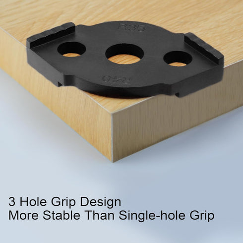 inBovoga 8 Radius Corners Router Jig Router Templates, High Hardness ABS+CNC Radius Routing Templates, Routing Rounded