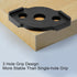 inBovoga 8 Radius Corners Router Jig Router Templates, High Hardness ABS+CNC Radius Routing Templates, Routing Rounded