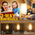 Yarra-Decor Bedside Lamp with USB Port, Touch Control 3 Way Dimmable Nightstand Lamp with Round White Shade