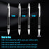 Glovion Lighted Tip Pen with Stylus 3-in-1 LED Penlight Light Up Pen Light Ballpoint Pen with Light for Writing in The Dark - Pack of 3 - White Light - GL006 by Glovion